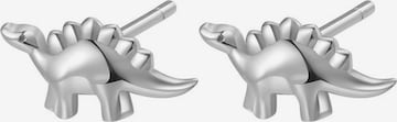 Hey Happiness - Pendientes 'Dino Joy' en plata: frente