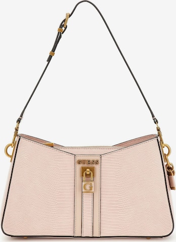 GUESS Schultertasche 'Ginevra' in Pink: predná strana