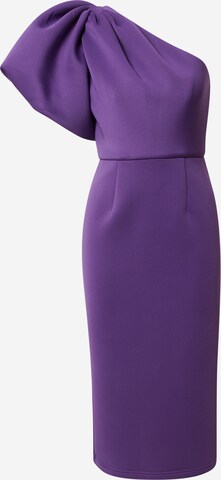 Jarlo Cocktail Dress 'Velvette' in Purple: front