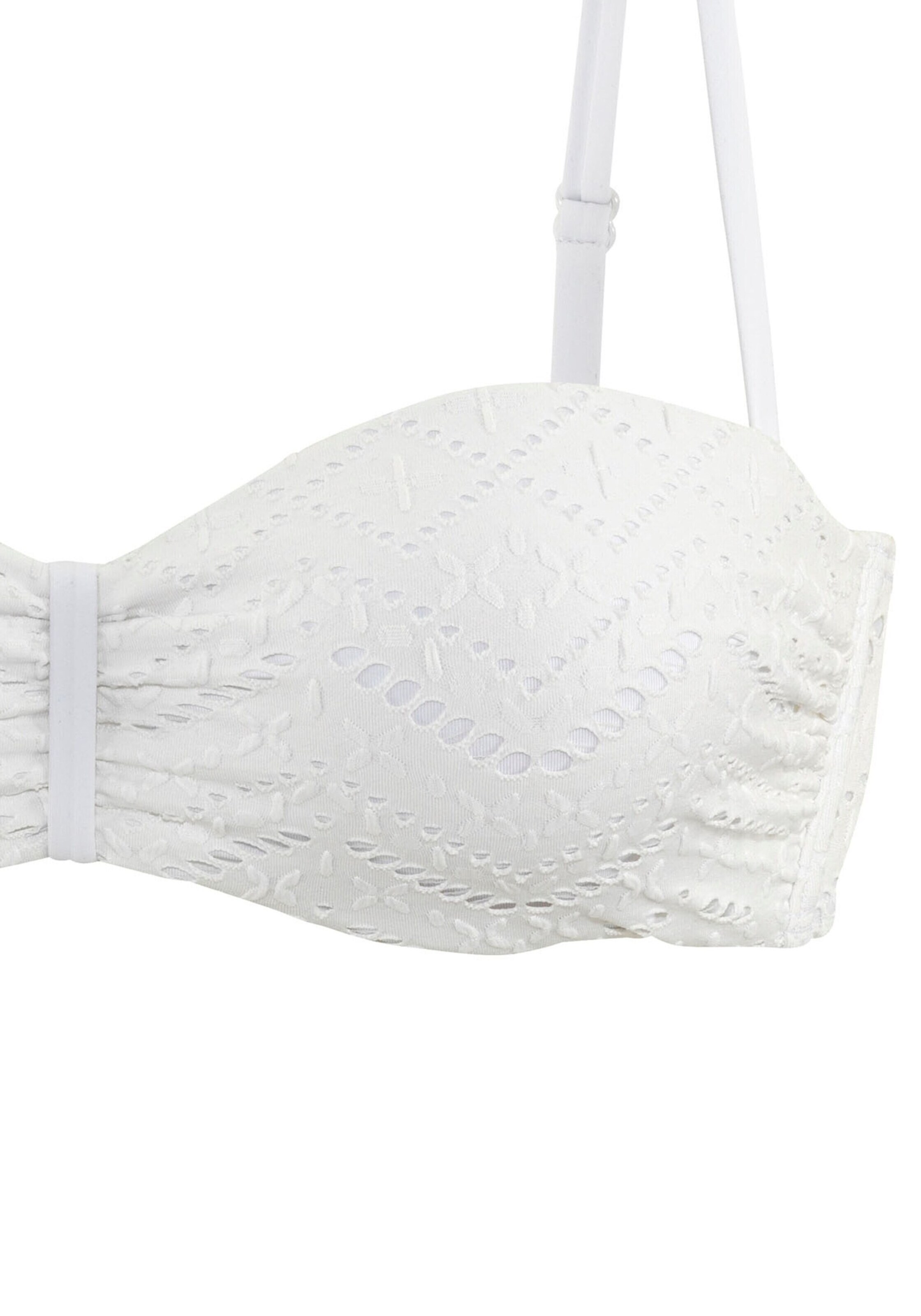LASCANA Bandeau Bikinitoppi värissä valkoinen