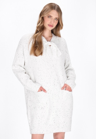 Robes en maille DreiMaster Vintage en blanc : devant