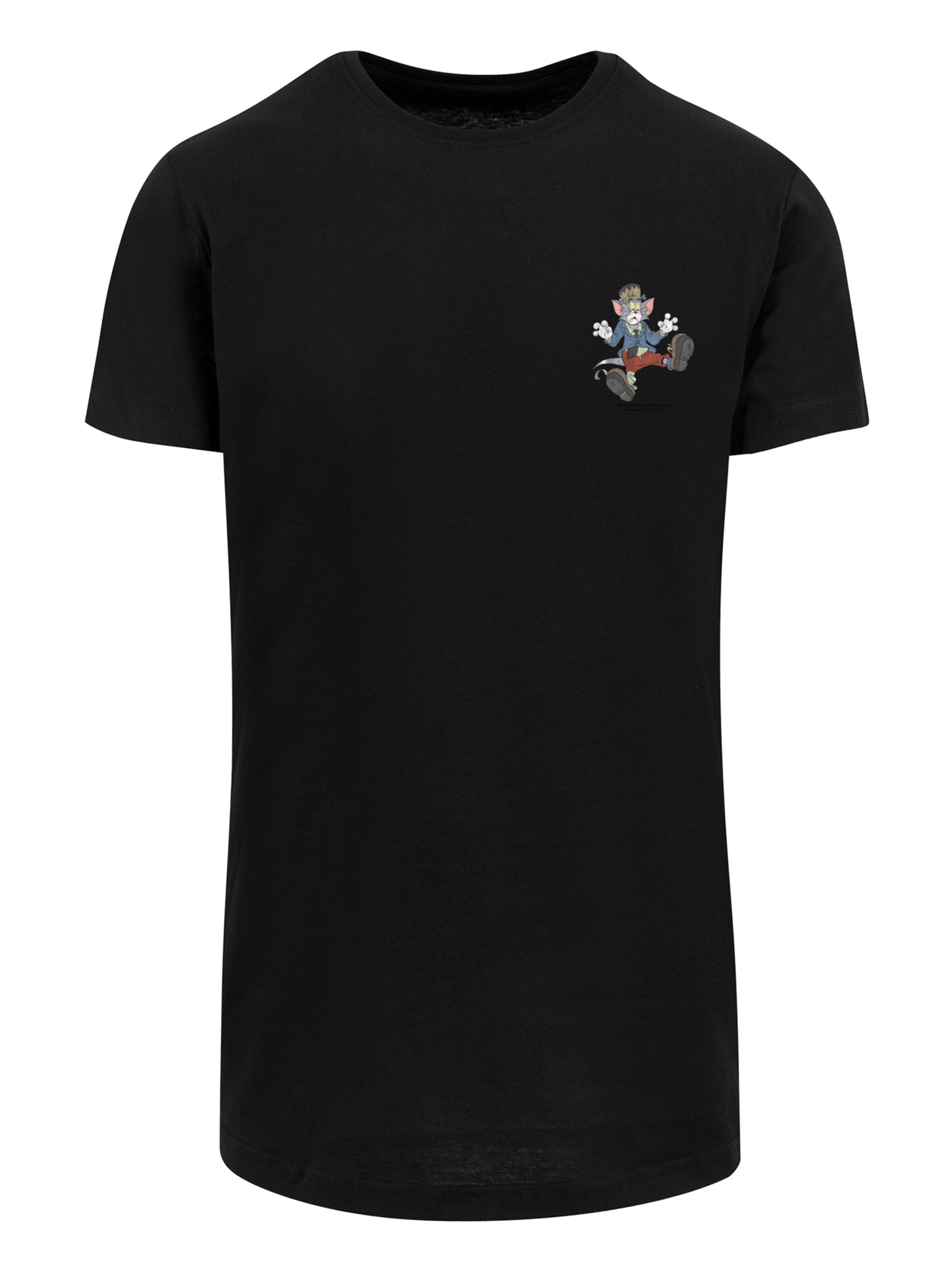 F4NT4STIC T-Shirt 'Tom And Jerry TV Serie Frankenstein Tom' in Schwarz: Vorderseite