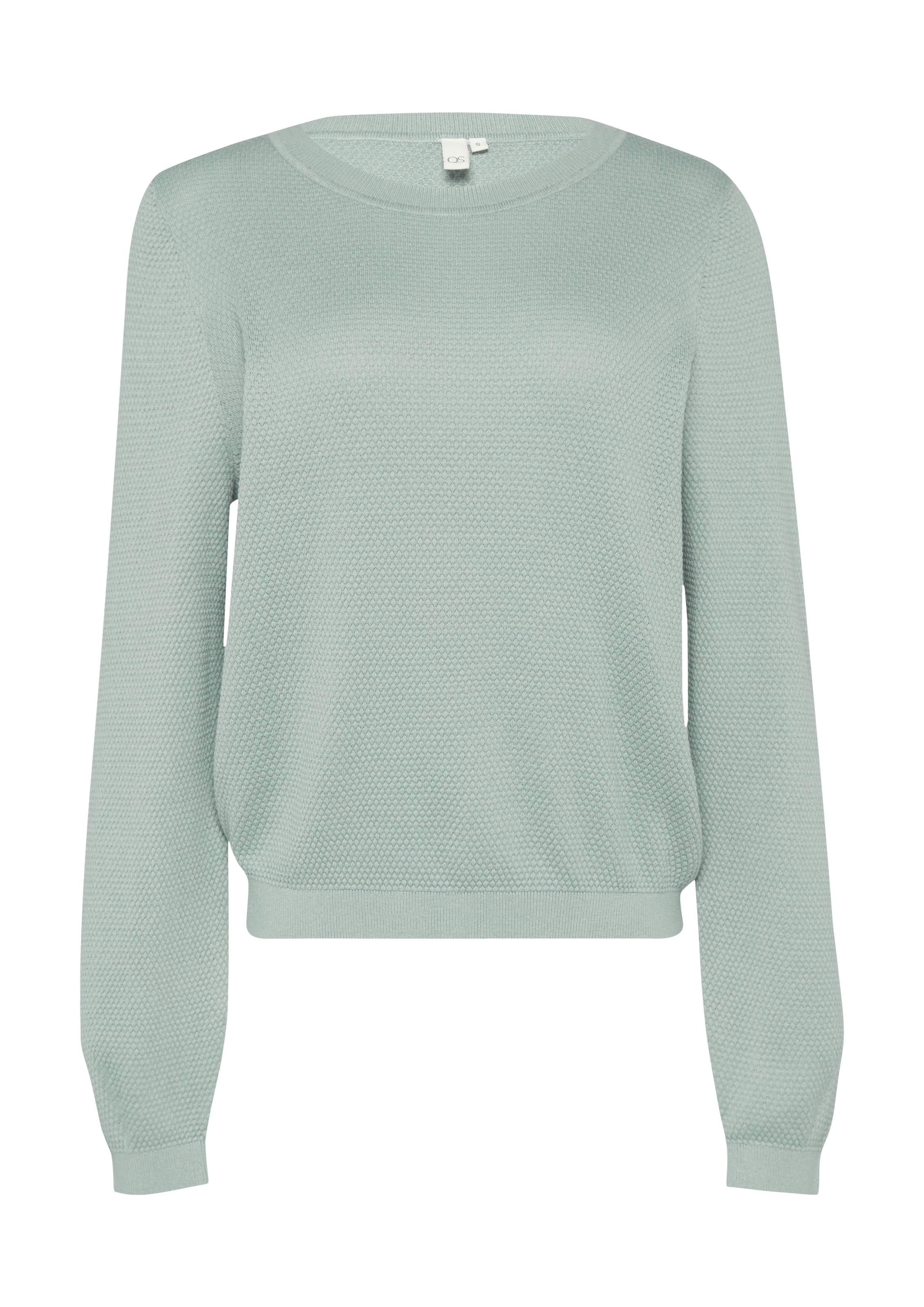 QS Pullover in Grün: Vorderseite