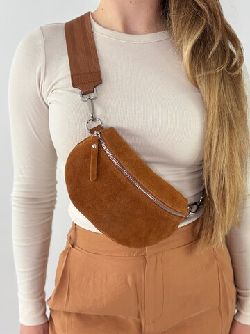lePelou Fanny Pack 'ARIA small' in Brown