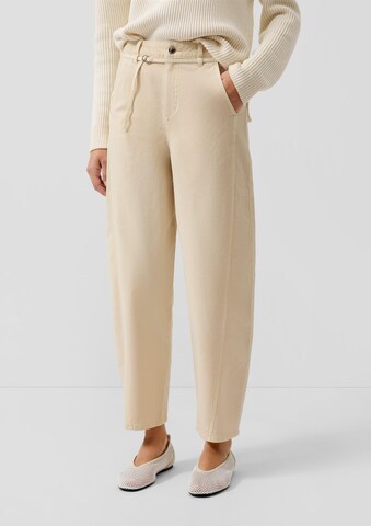 s.Oliver Широка кройка Панталон в бежово