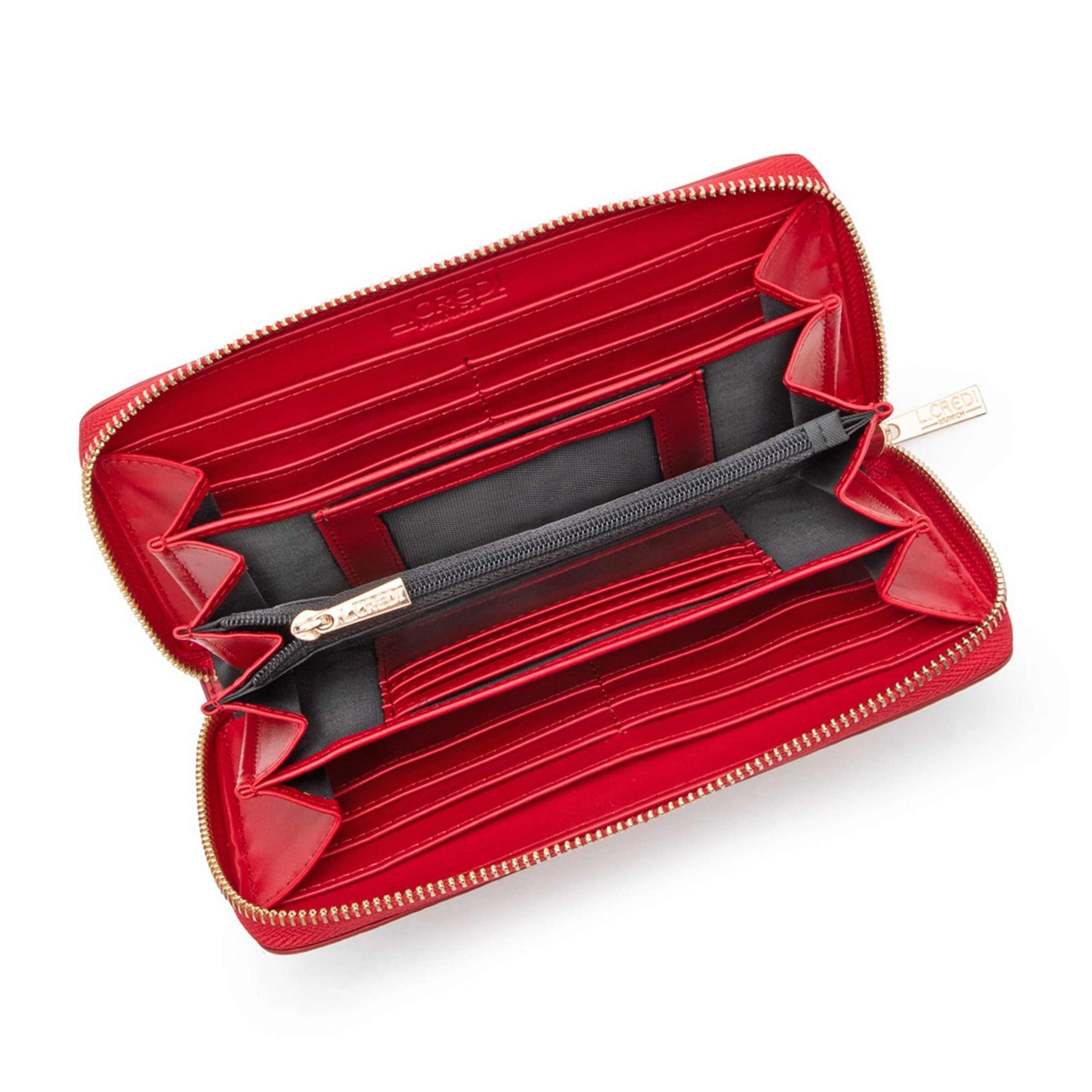 Porte-monnaies 'Perla' L.CREDI en rouge