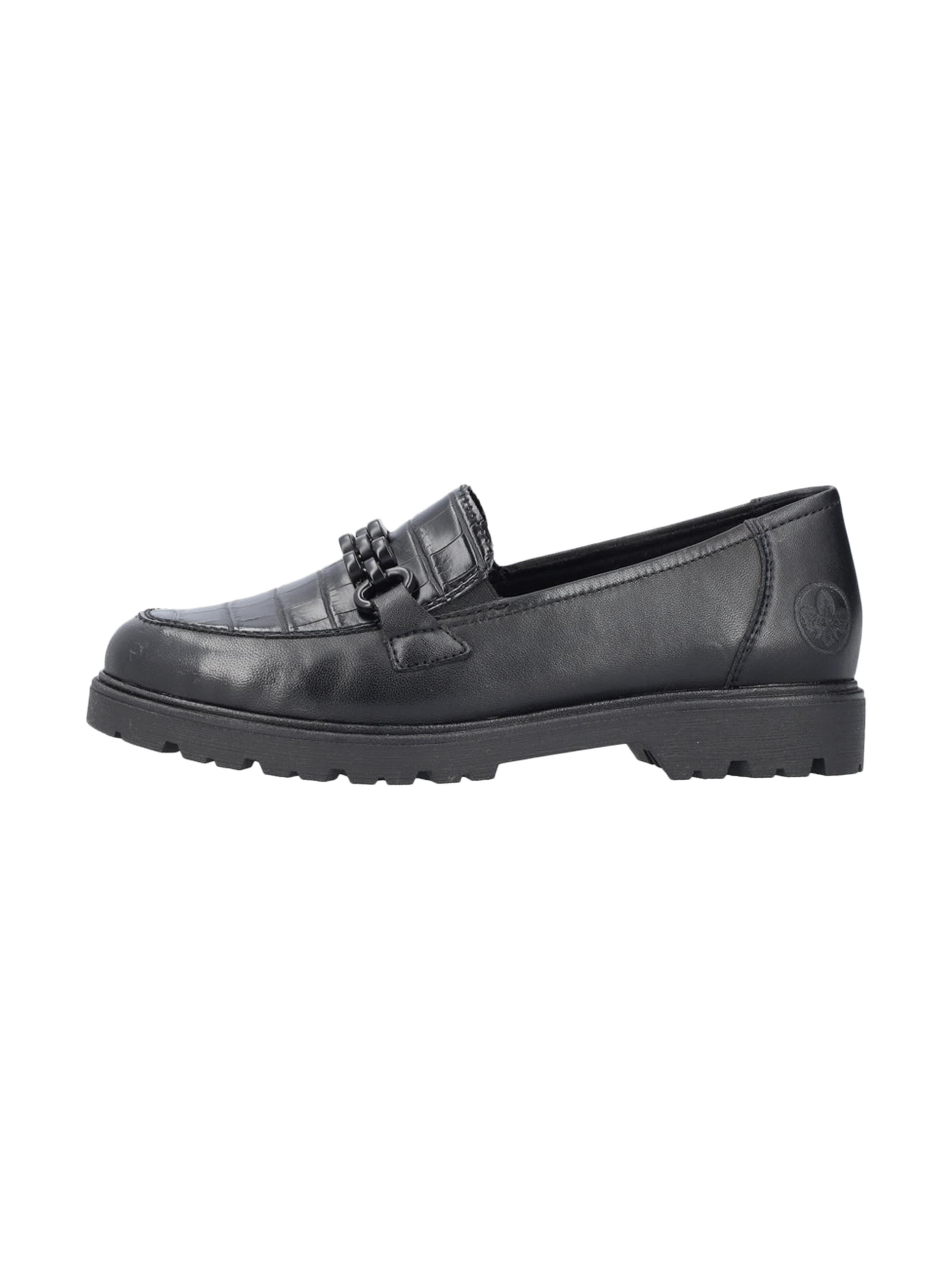 Slipper di Rieker in nero: frontale