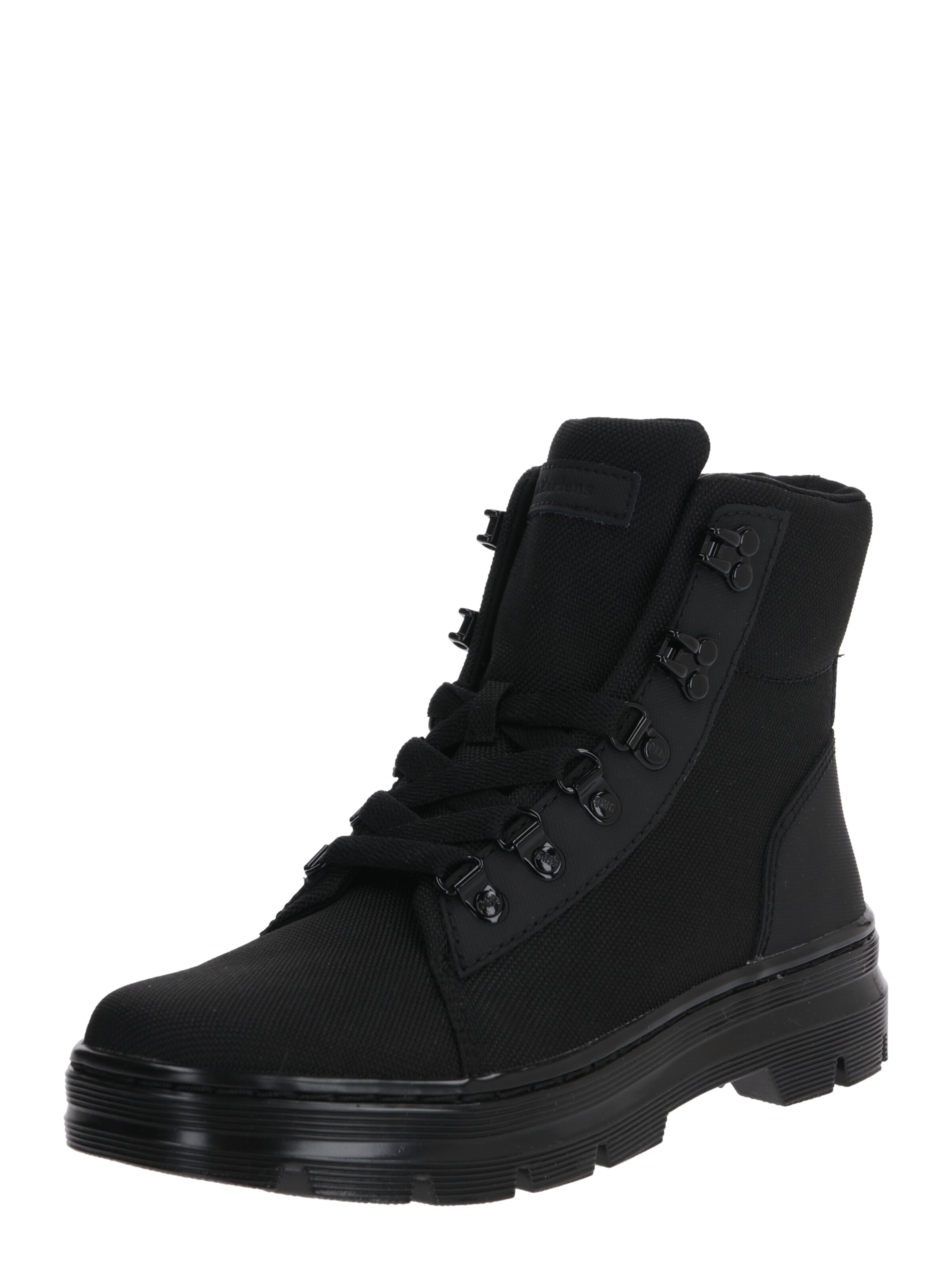 Dr. Martens Schnürstiefeletten 'Combs' in schwarz: Frontalansicht
