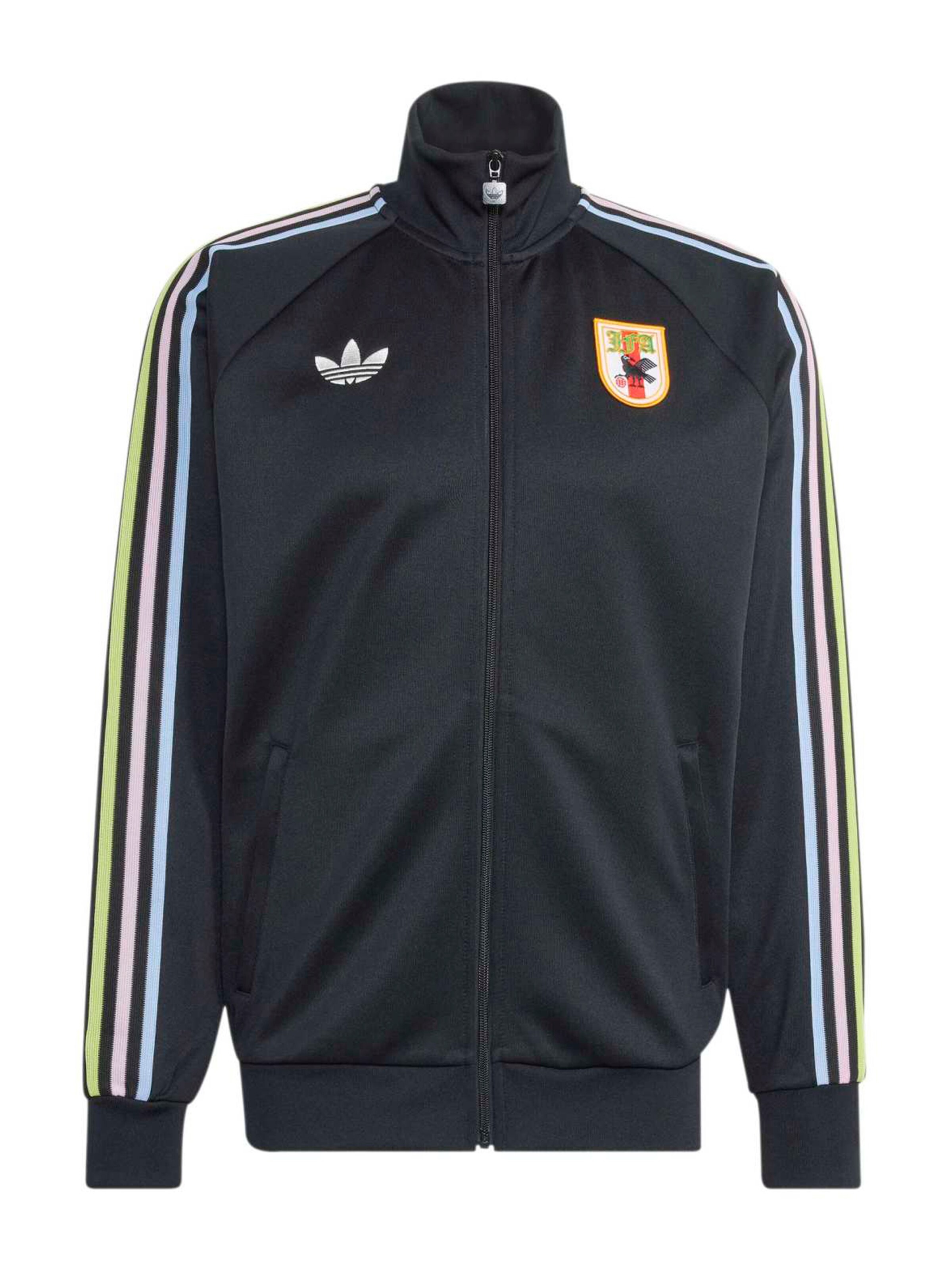 Bluză cu fermoar sport 'JFA' de la ADIDAS PERFORMANCE pe negru: față