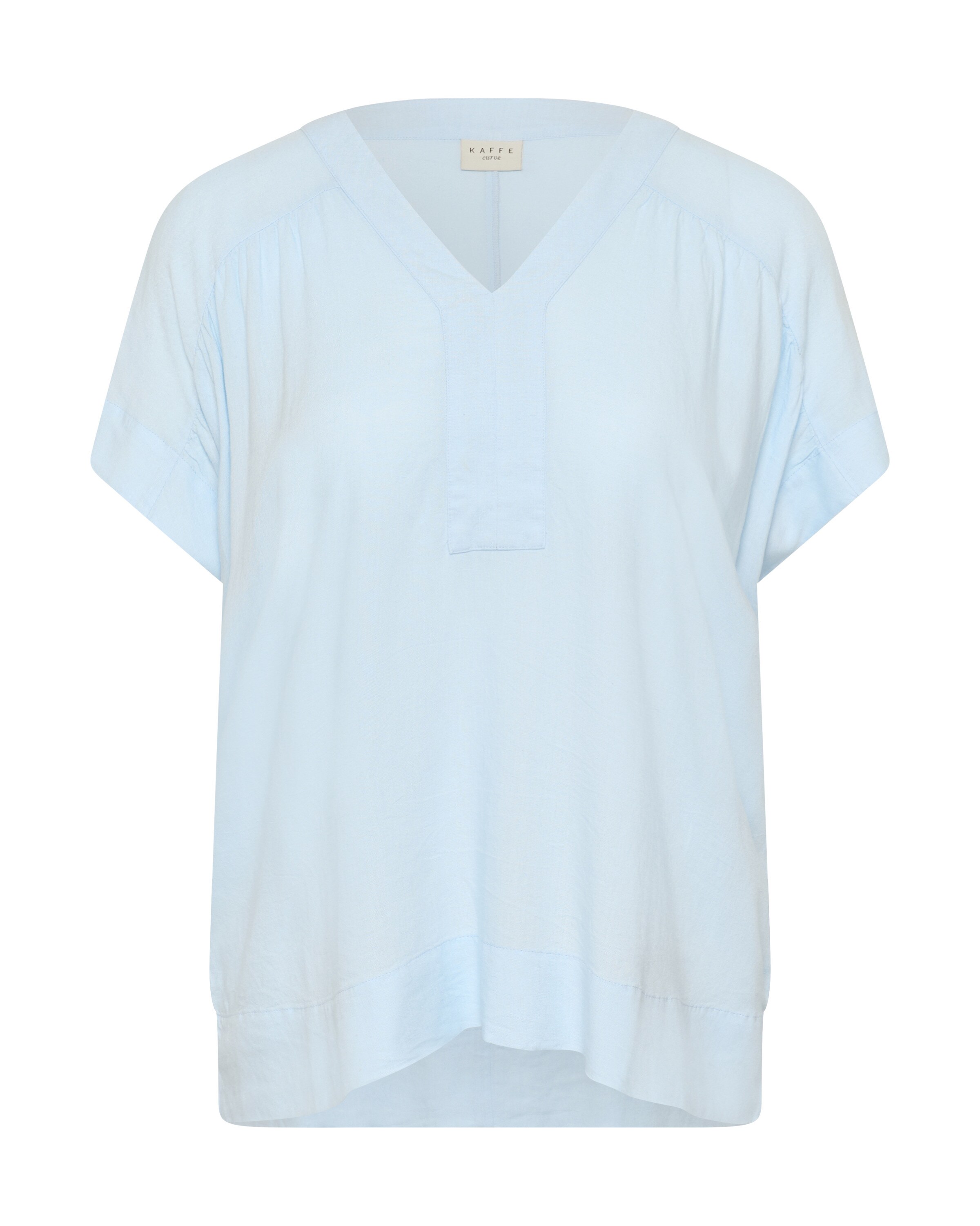 KAFFE CURVE Bluse 'KCmille' in Blau: Vorderseite