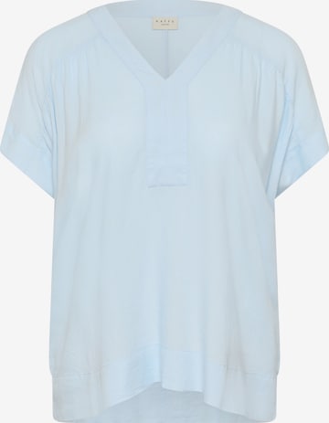 KAFFE CURVE Bluse 'KCmille' in Blau: Vorderseite