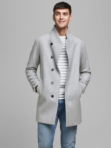 Manteau mi-saison JACK & JONES en gris : devant