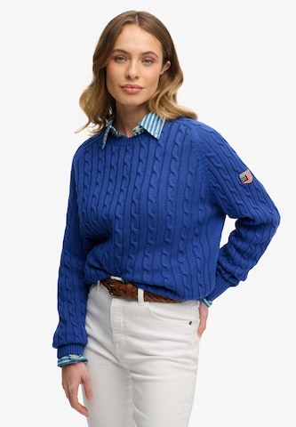 Superdry Trui in Blauw: voorkant