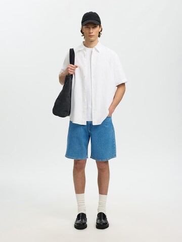 SELECTED - regular Vaquero 'SLHALEX' en azul