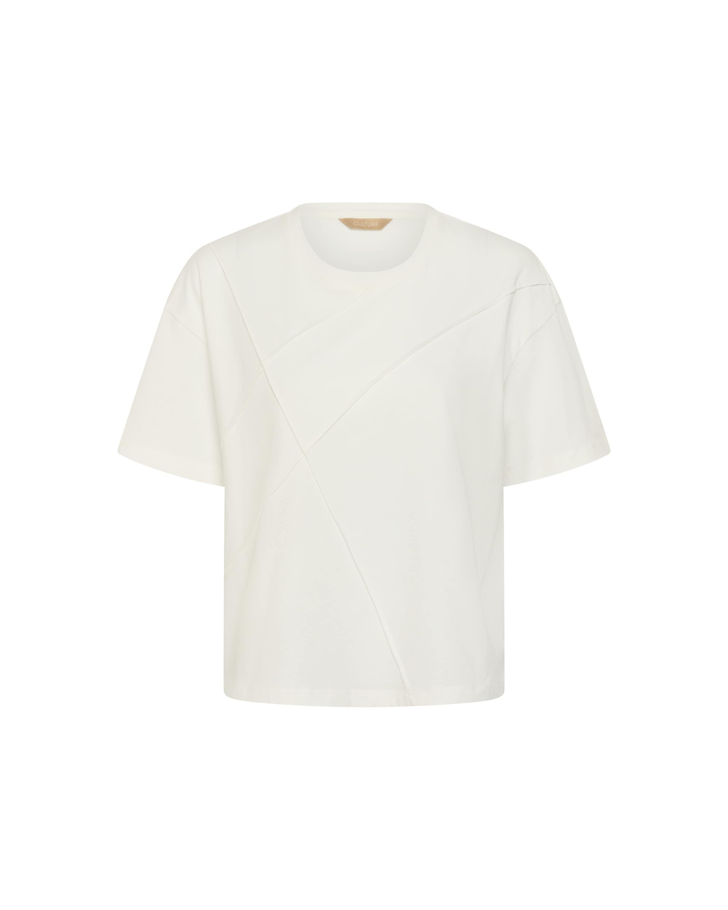 CULTURE - Camiseta 'CUStitch Amora' en blanco: frente
