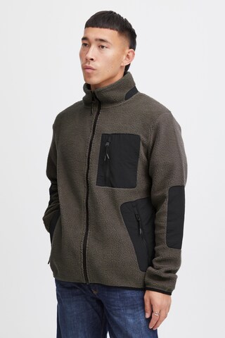 BLEND Fleece Jacket 'Bhlauke' in Grey: front