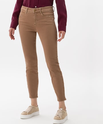 BRAX Skinny Jeans 'Ana S' in Bruin: voorkant