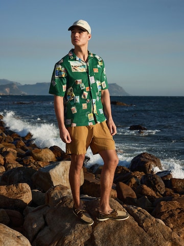 Next Regular fit Button Up Shirt in Green