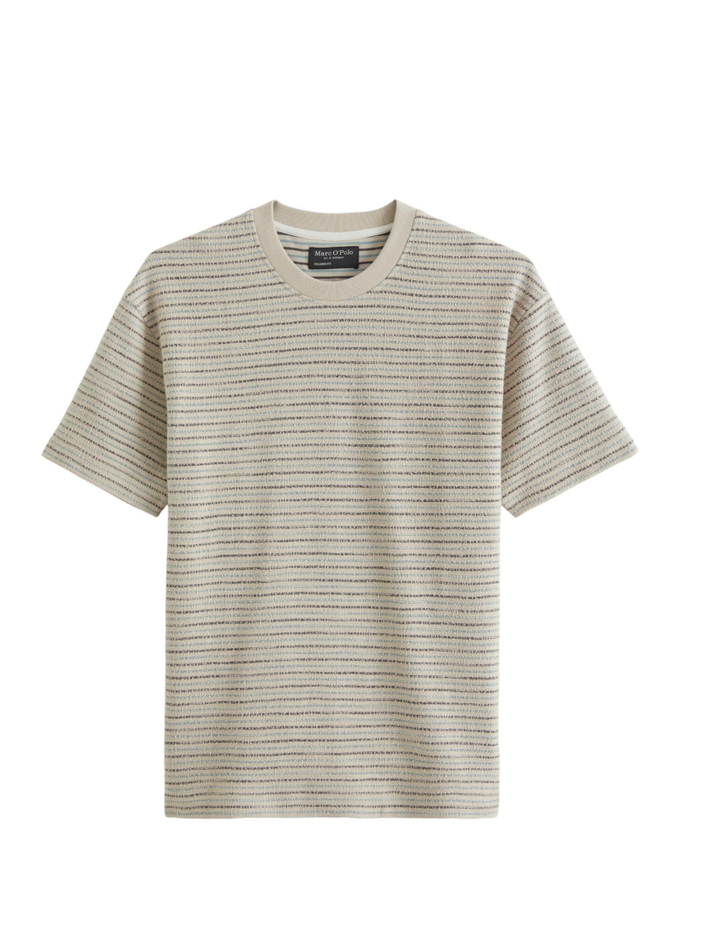 Marc O'Polo Shirt 'marc o'polo - Heren t-shirt' in Beige: voorkant