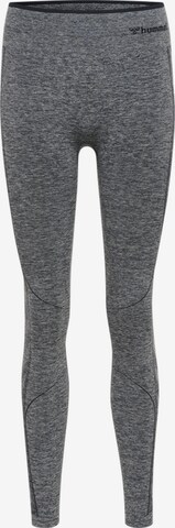 Skinny Pantalon de sport Hummel en bleu : devant