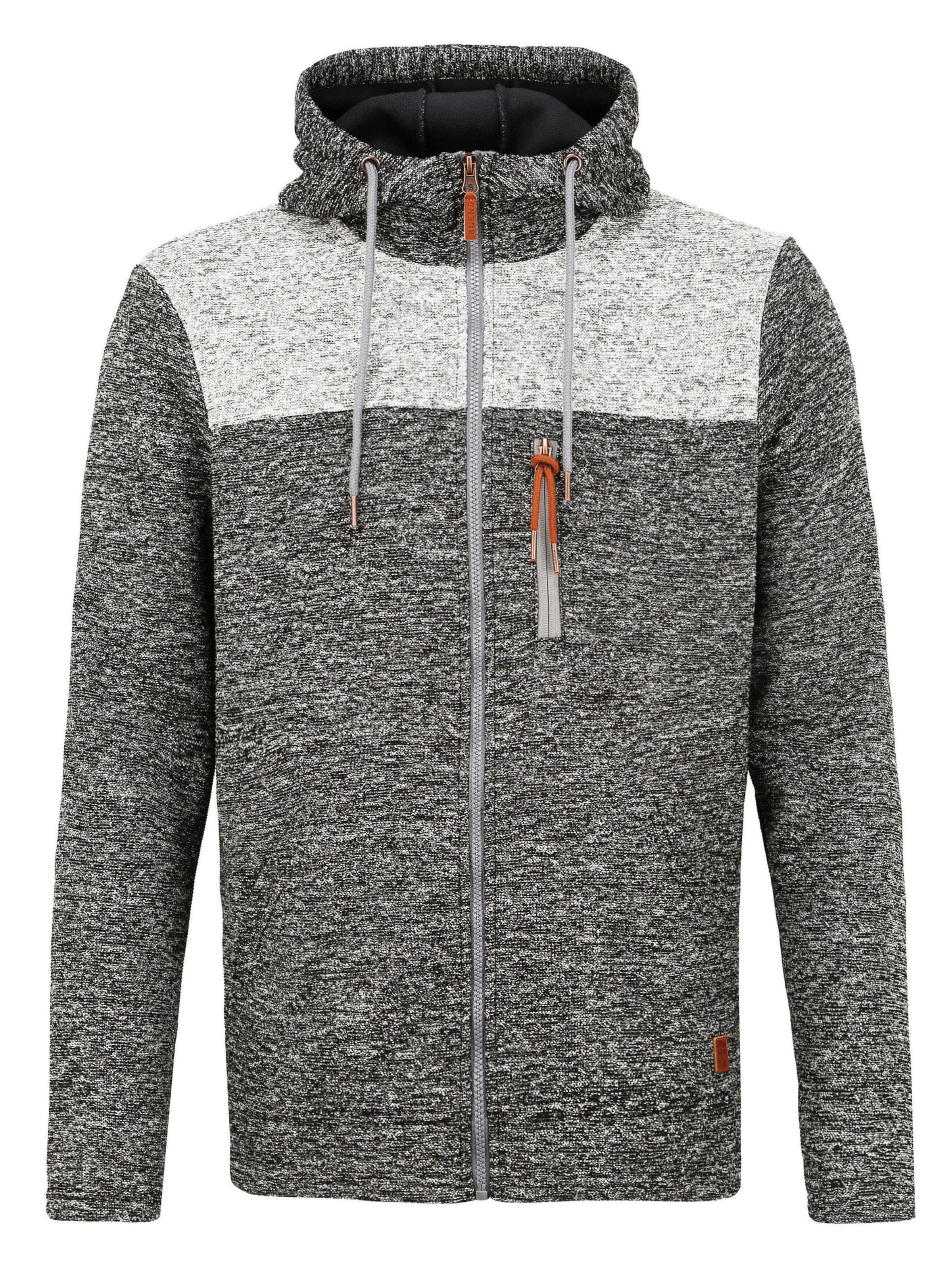 BLEND Fleecejacke 'BHPinheiro' in Schwarz: Vorderseite
