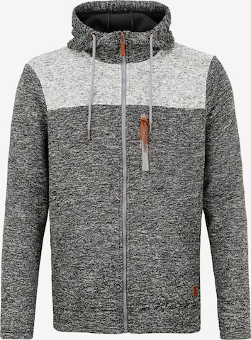 BLEND Fleecejacke 'BHPinheiro' in Schwarz: Vorderseite