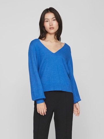 VILA Sweater 'RIL' in Blue: front