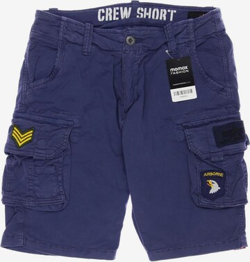ALPHA INDUSTRIES Shorts in 32 in Blue: front