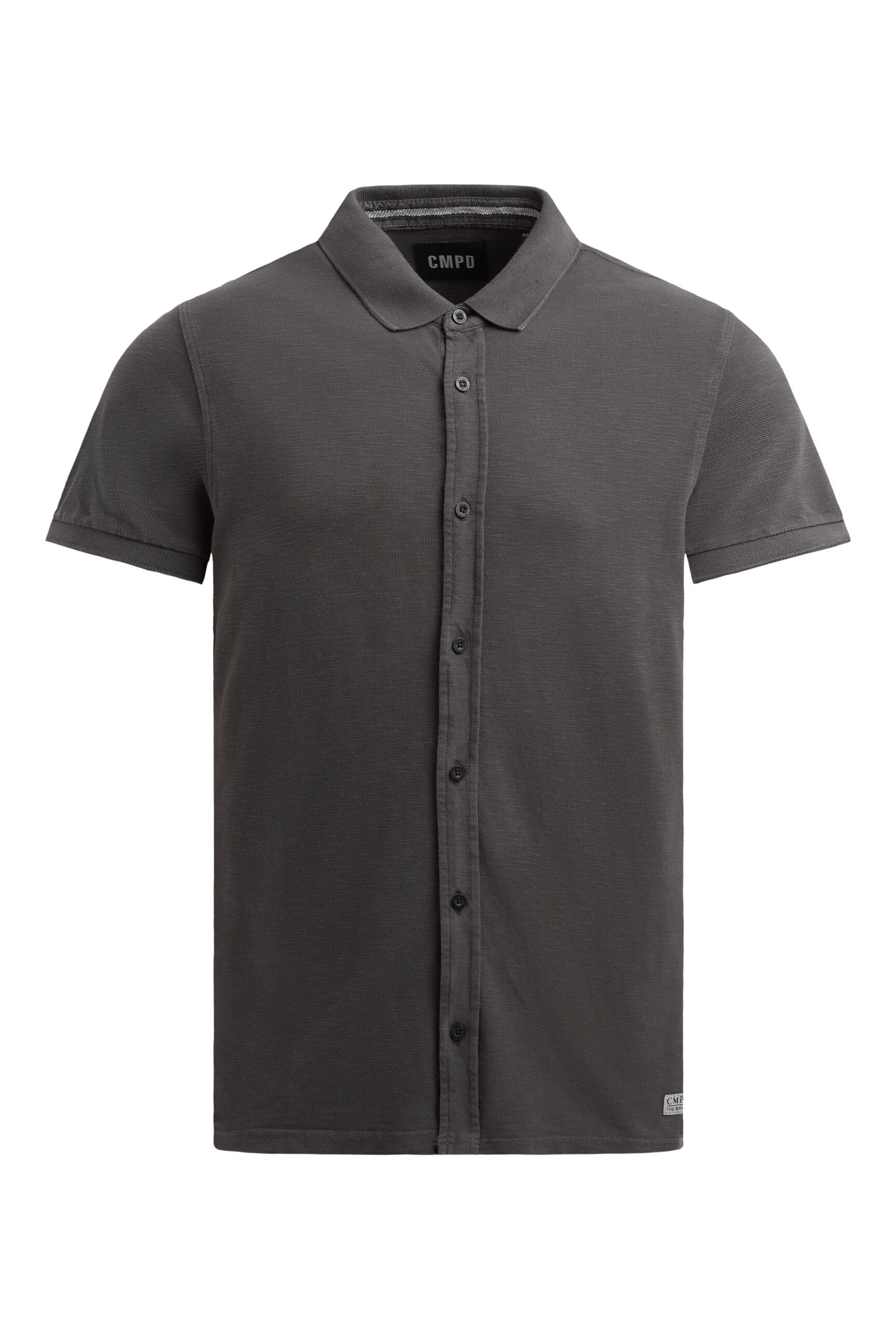 CMPD Regular fit Button Up Shirt in Grey: front