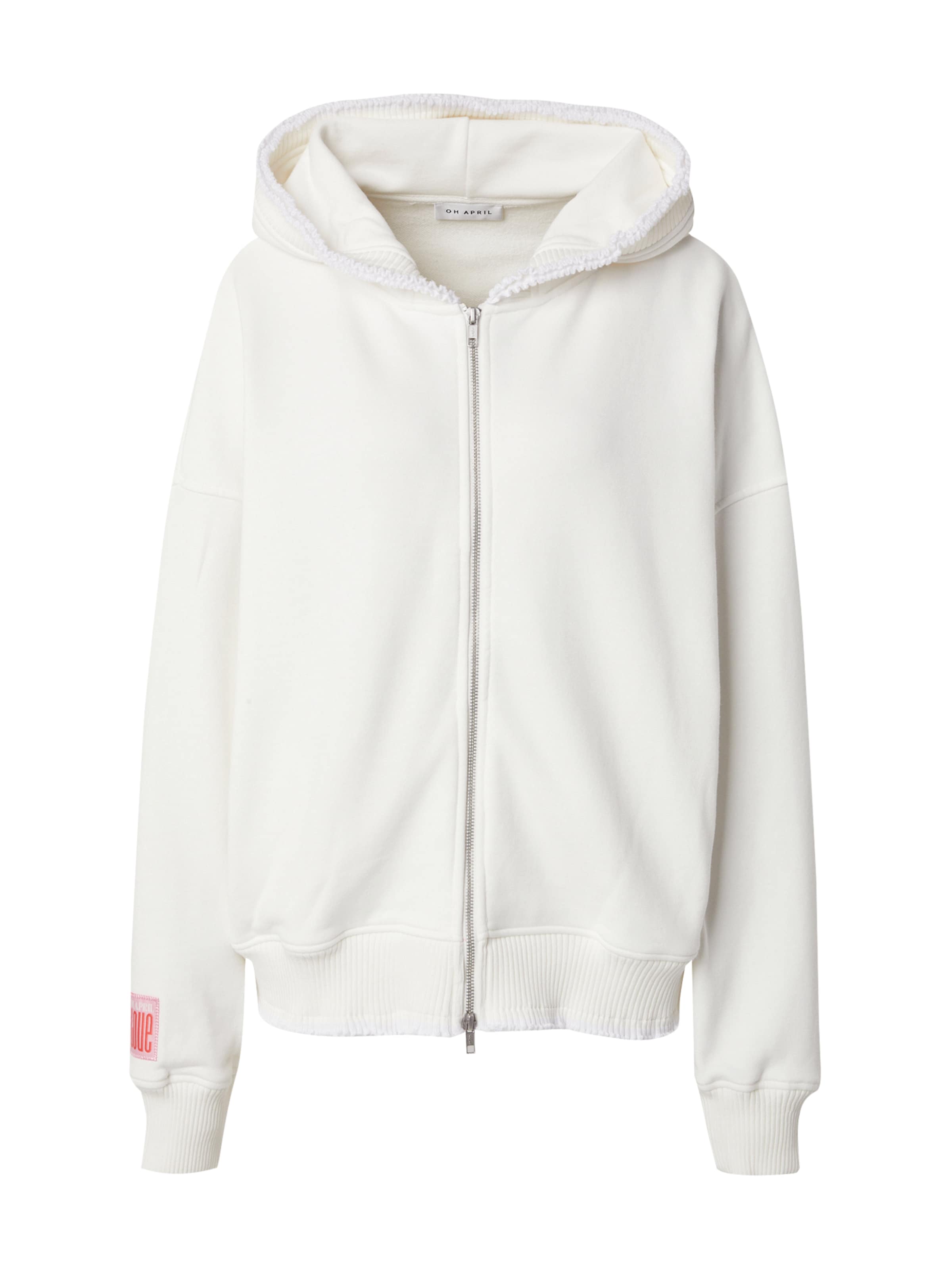 OH APRIL Sweatjakke 'Belo' i hvid: forside