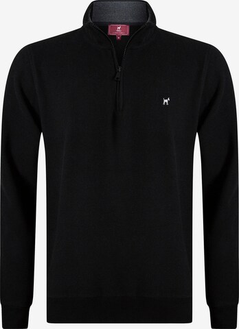 Sweat-shirt Williot en noir : devant