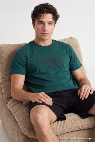 Trendyol Short Pajamas in Green