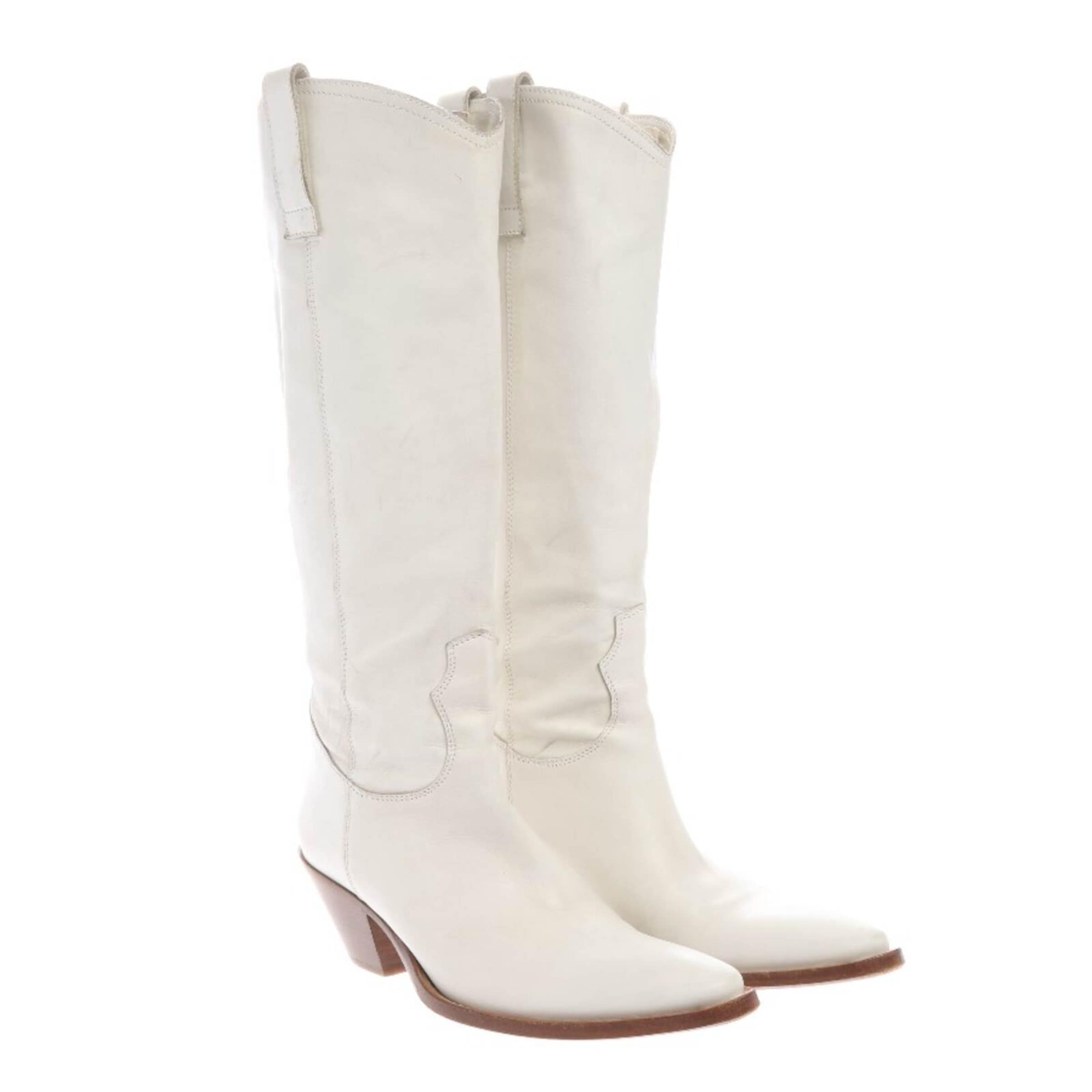 Max Mara Stiefel in 36 in beige, Produktansicht