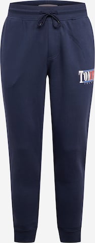 Pantaloni de la Tommy Jeans pe albastru: față