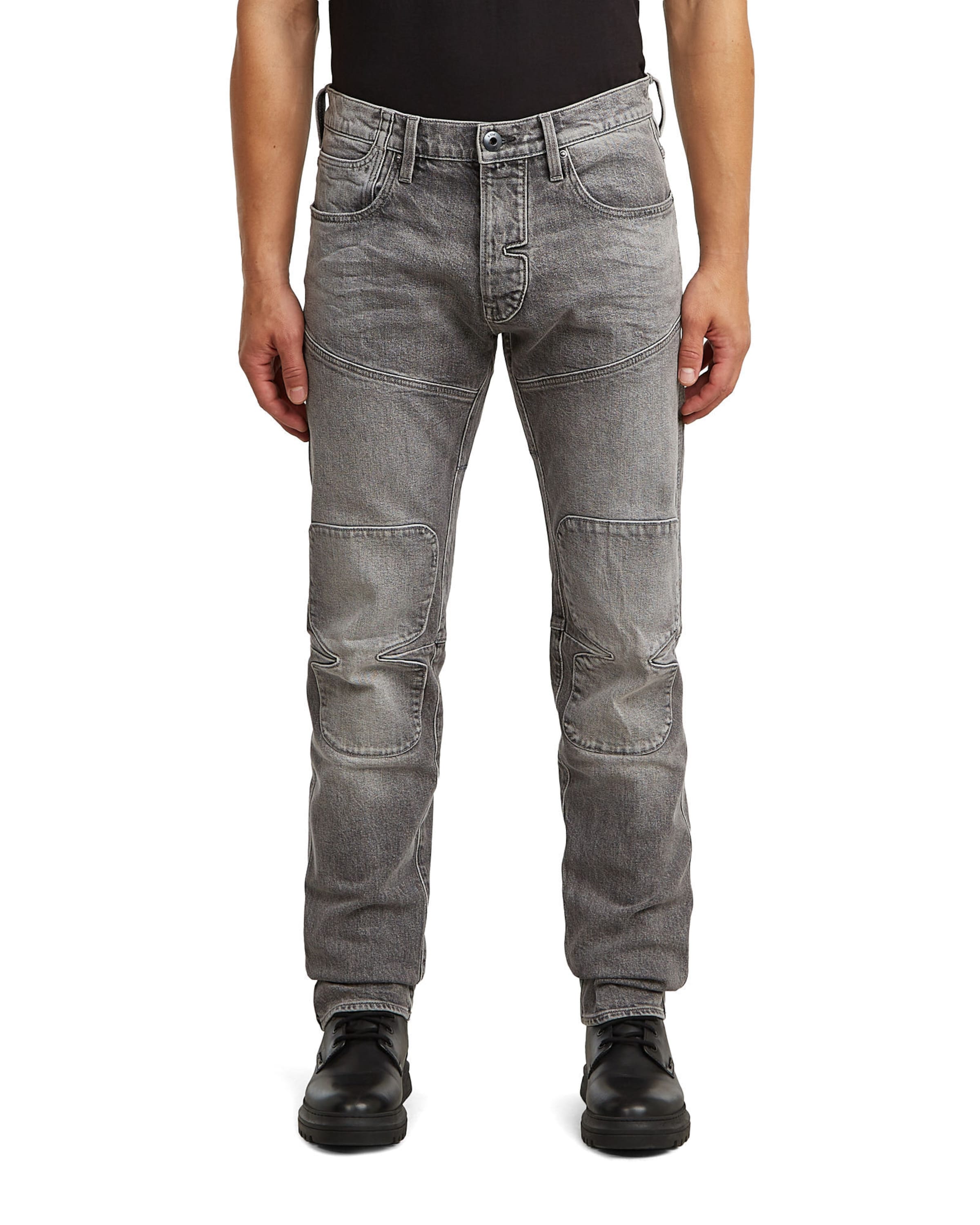G-STAR Slimfit Jeans - 'Biker Patched Slim Jeans' in Grau: Vorderseite