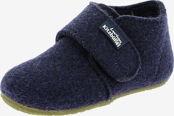 Living Kitzbühel Huisschoenen 'Filz' in Blauw: voorkant