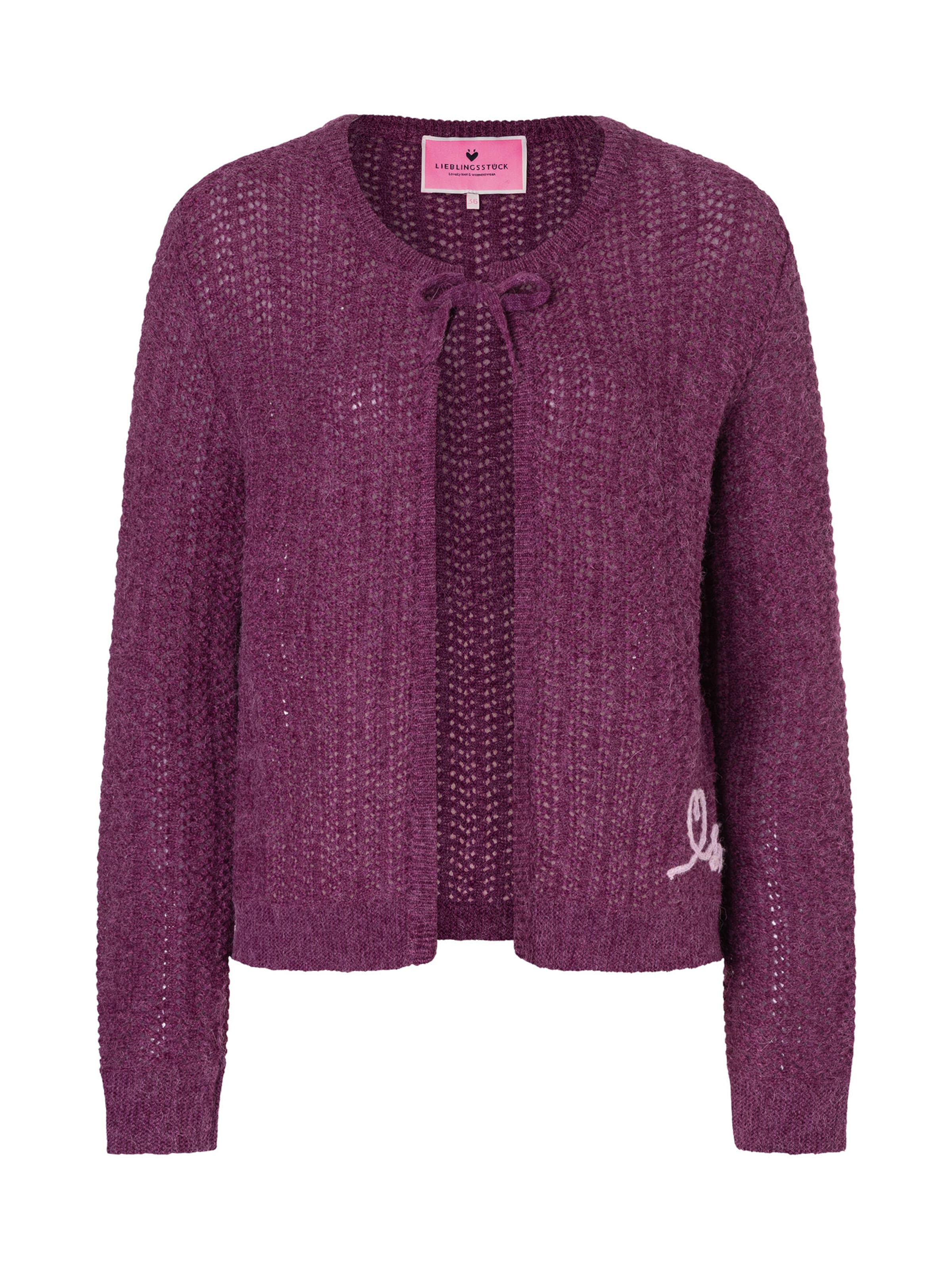 Cardigan 'ArielaL' LIEBLINGSSTÜCK en violet : devant