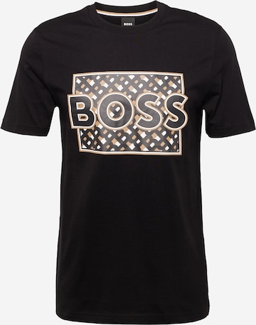 BOSS Black Shirt 'Tiburt' in Zwart: voorkant