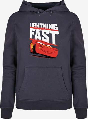 ABSOLUTE CULT Sweatshirt 'Cars - Lightning Fast' in Blauw: voorkant