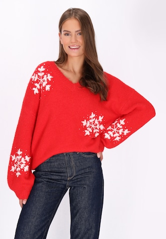MYMO Sweater in Red: front