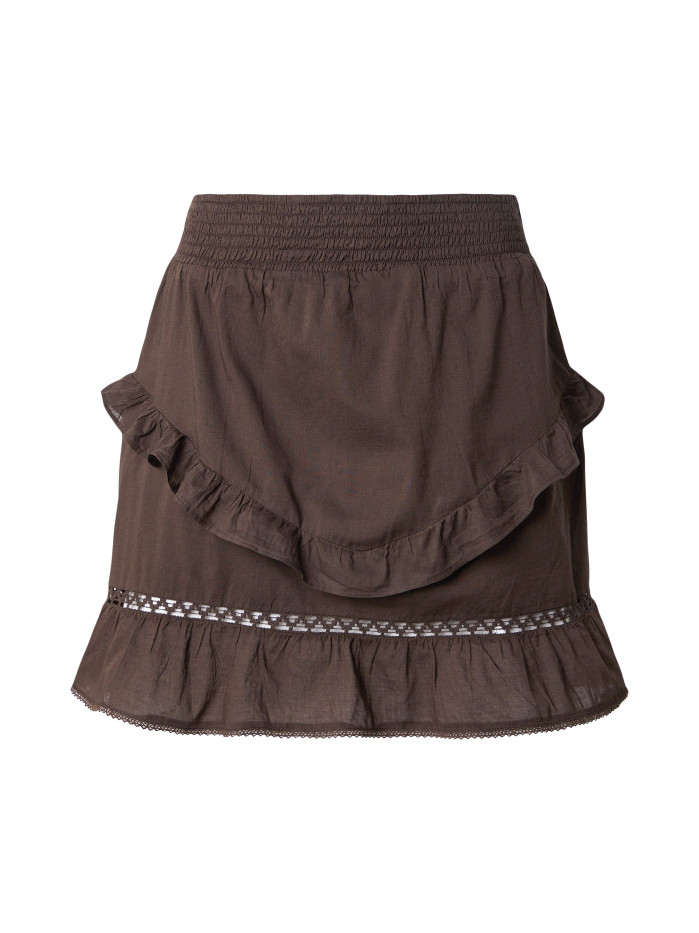 PIECES Kjol 'PCAstrid' i brun: framsida