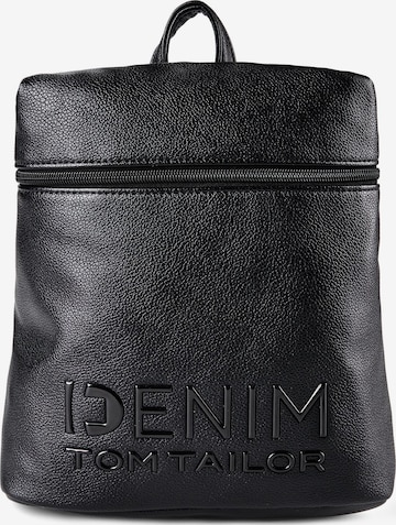 TOM TAILOR DENIM Rucksack 'Aveline City' in Schwarz: Vorderseite
