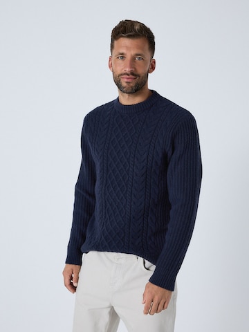 Pull-over 'Aran' Next en bleu : devant