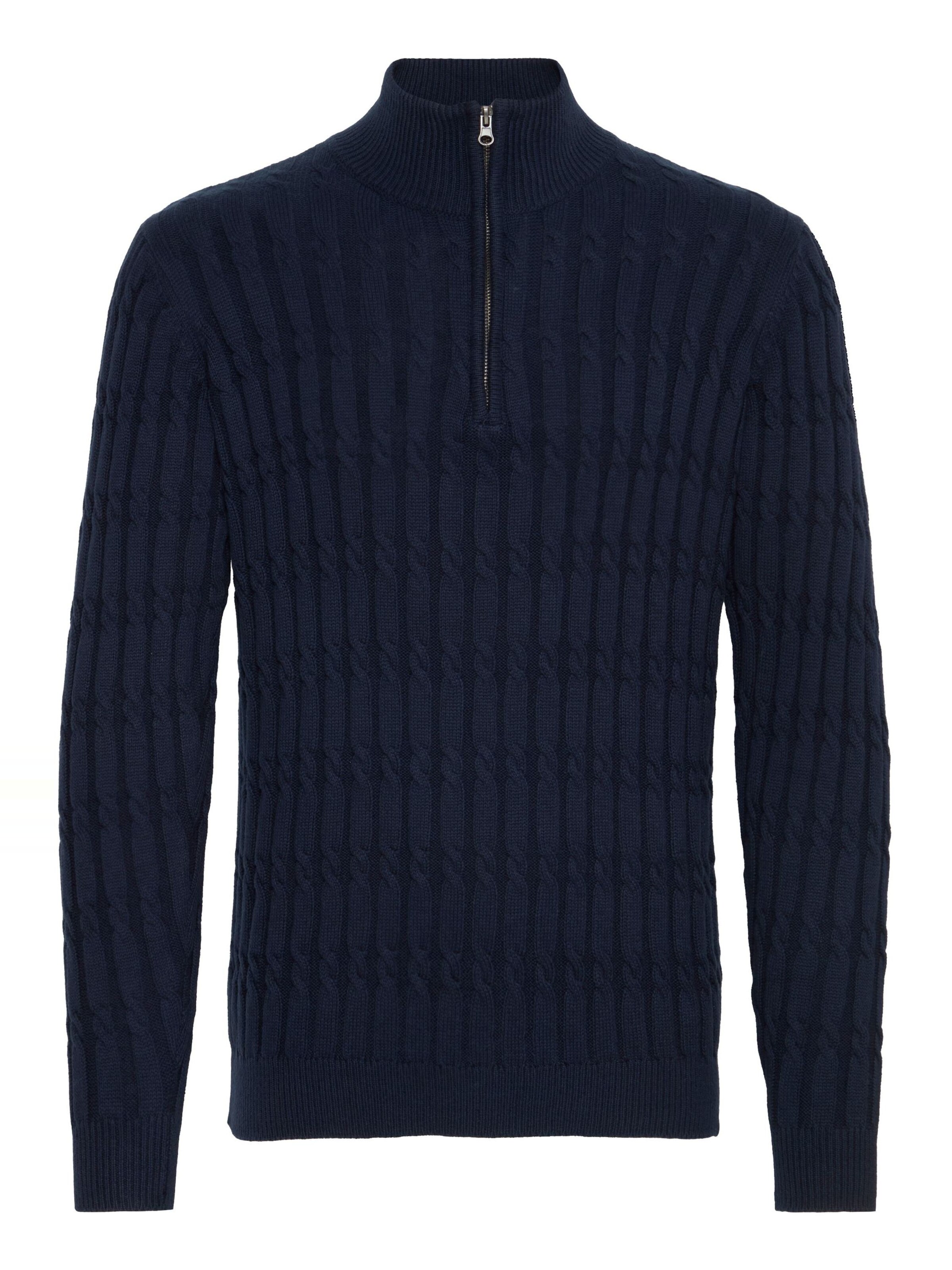 INDICODE JEANS Pullover 'Paulo' in Blau: Vorderseite