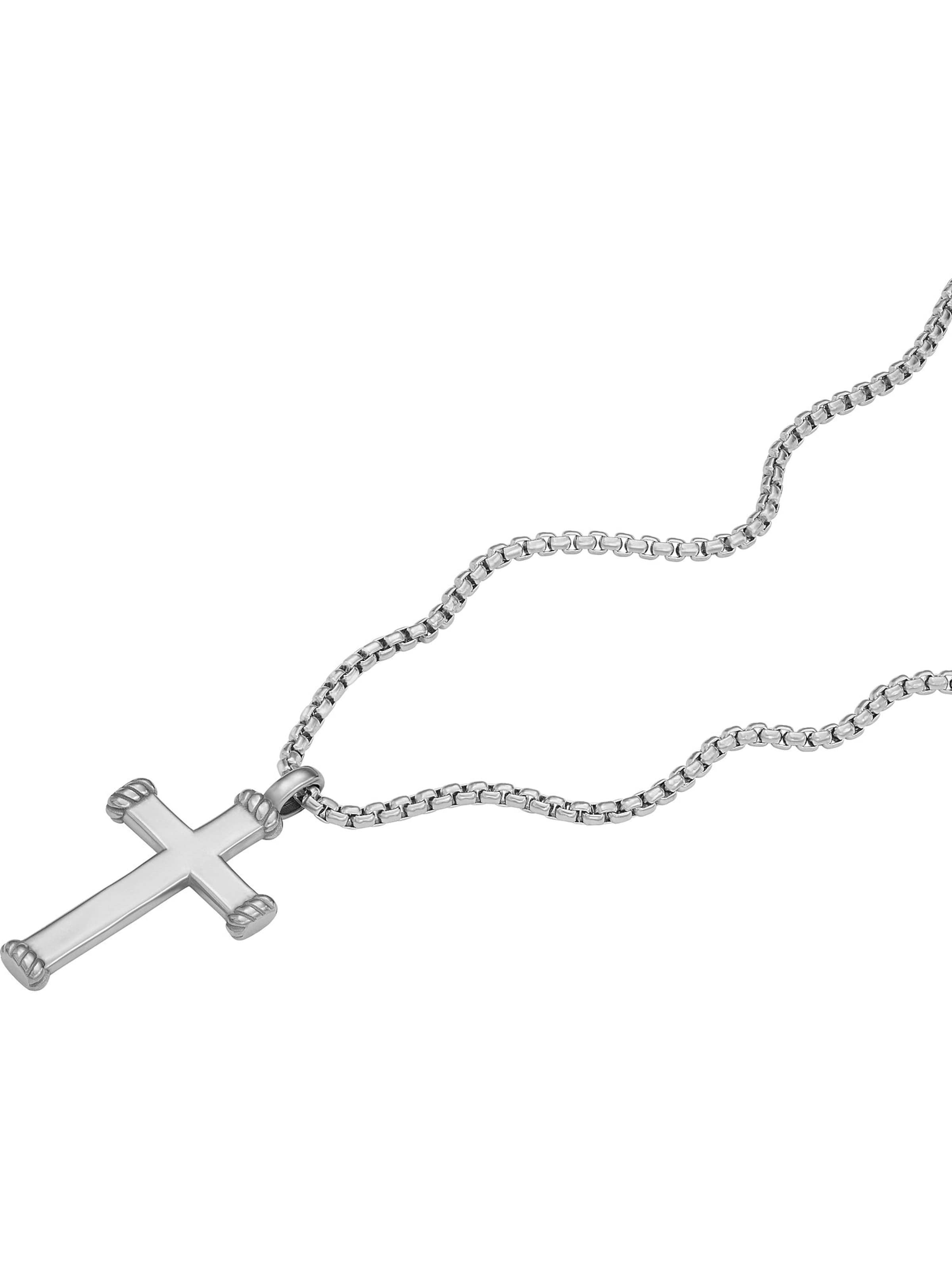 FOSSIL Retiazka - Strieborná