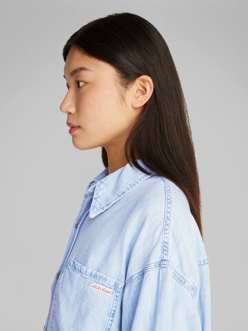 Calvin Klein Jeans Shirt dress in Blue