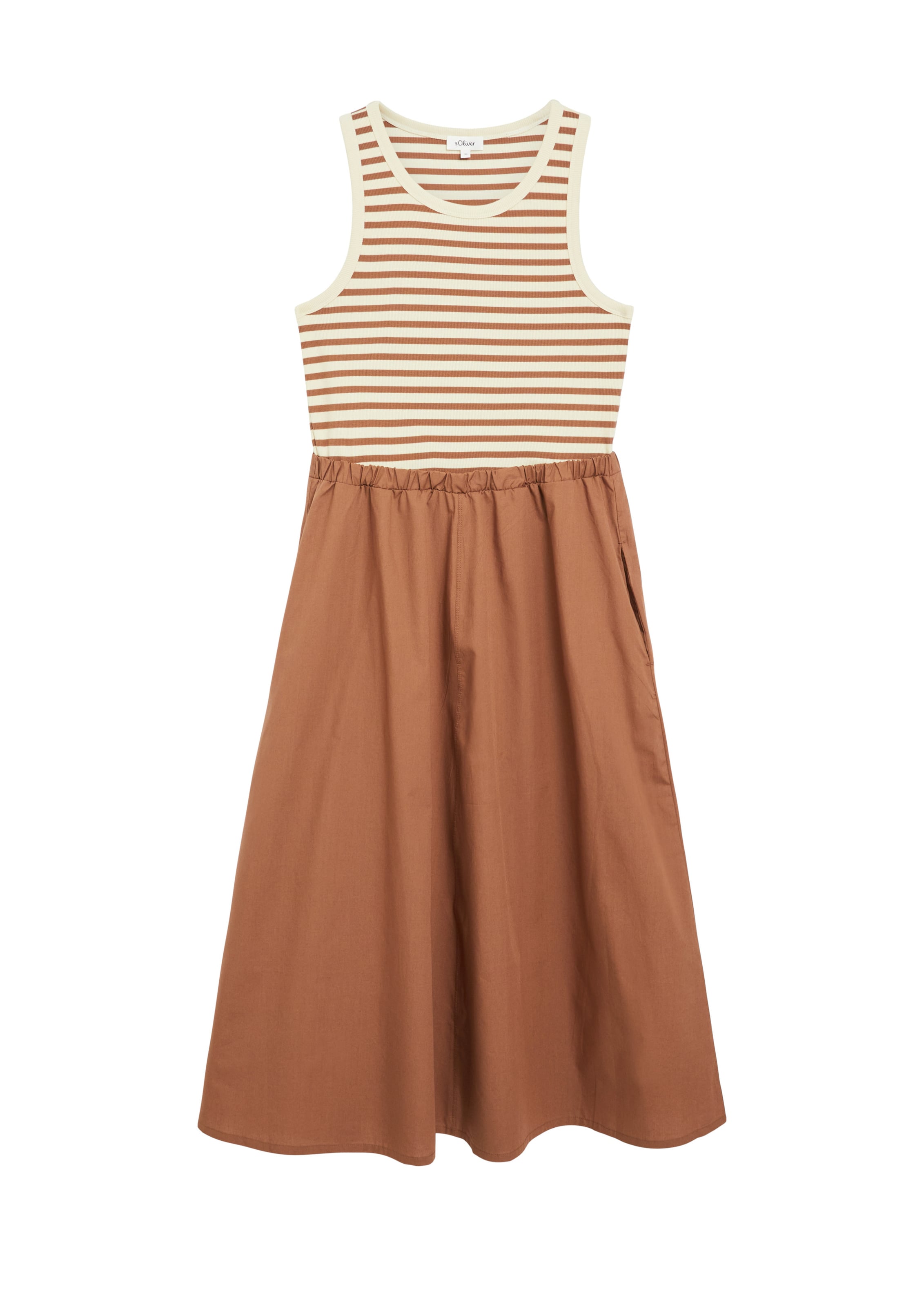 s.Oliver Kleid in Braun: Vorderseite