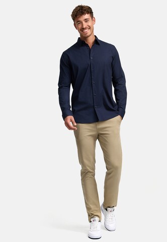 INDICODE JEANS Regular fit Overhemd 'Kamby' in Blauw