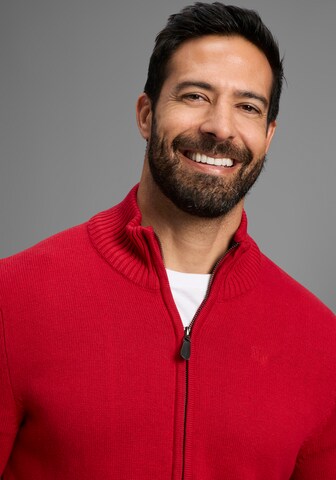 Man's World Knit Cardigan in Red