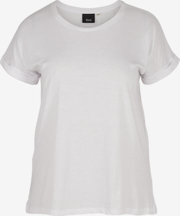 Zizzi Shirt 'Mkatja' in White: front